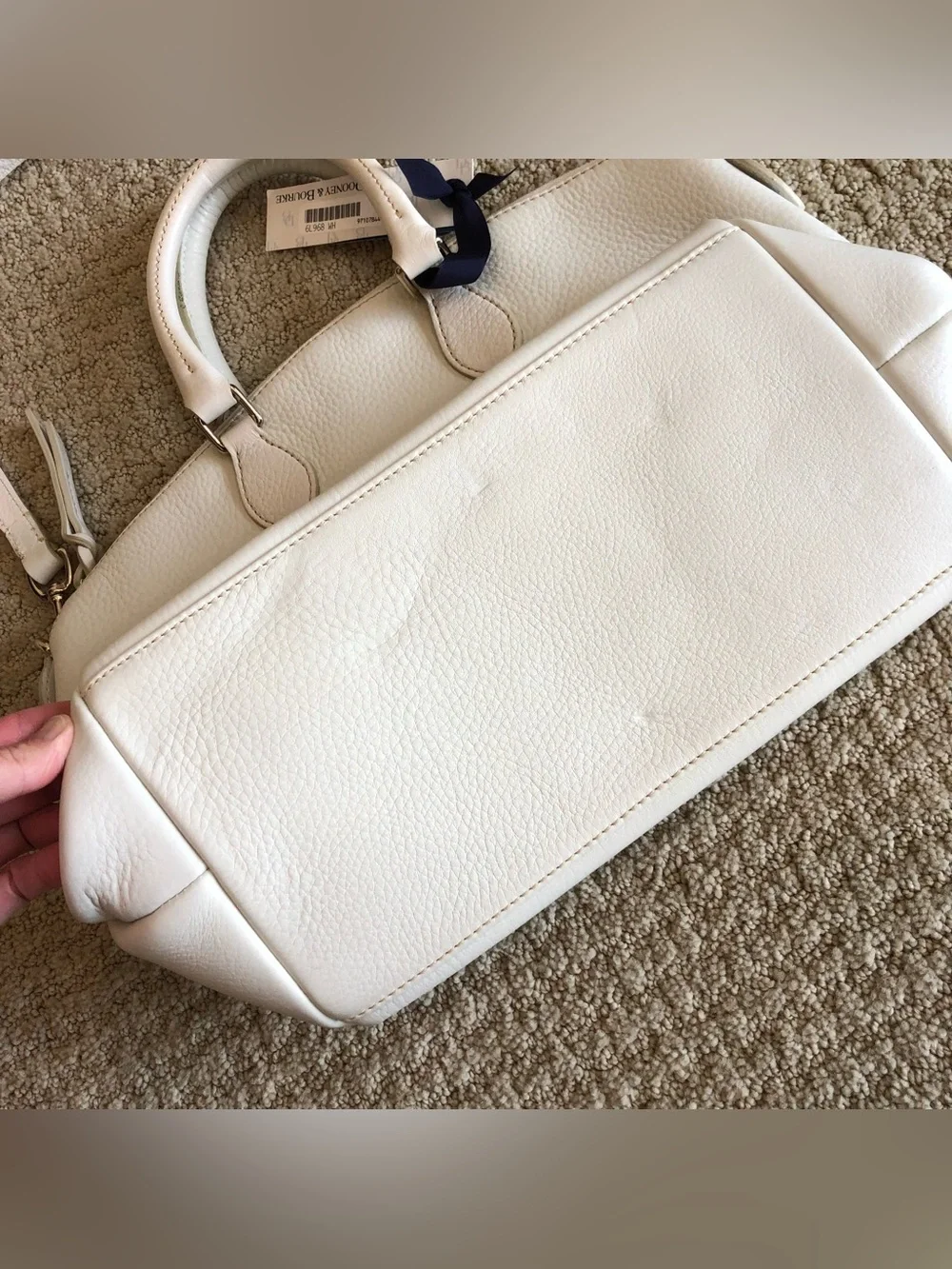 Dooney & Bourke White Satchel Leather Purse